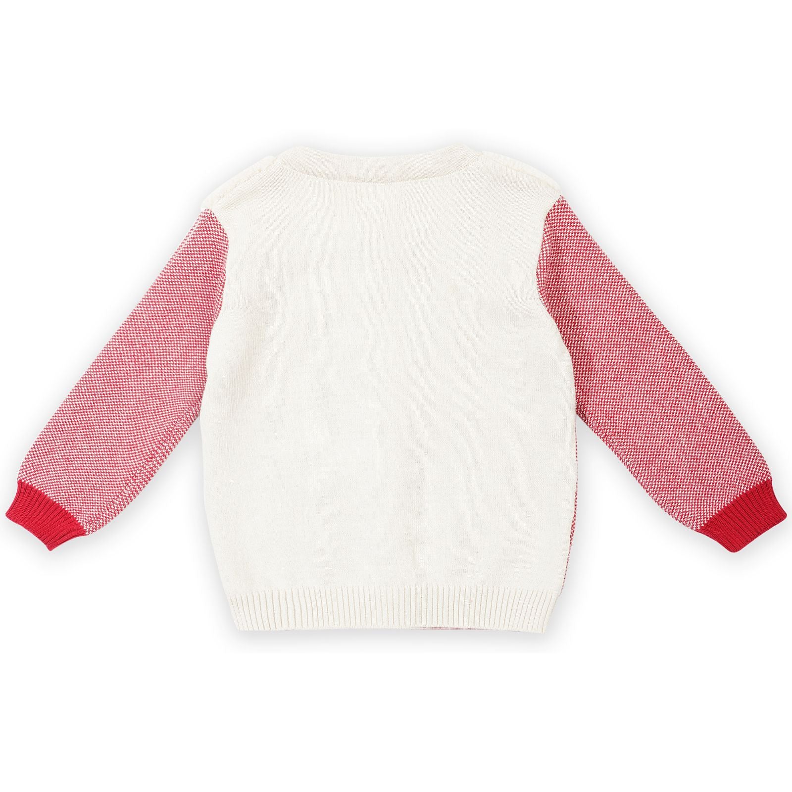 Wiskers  Jacquard Sweater - Red