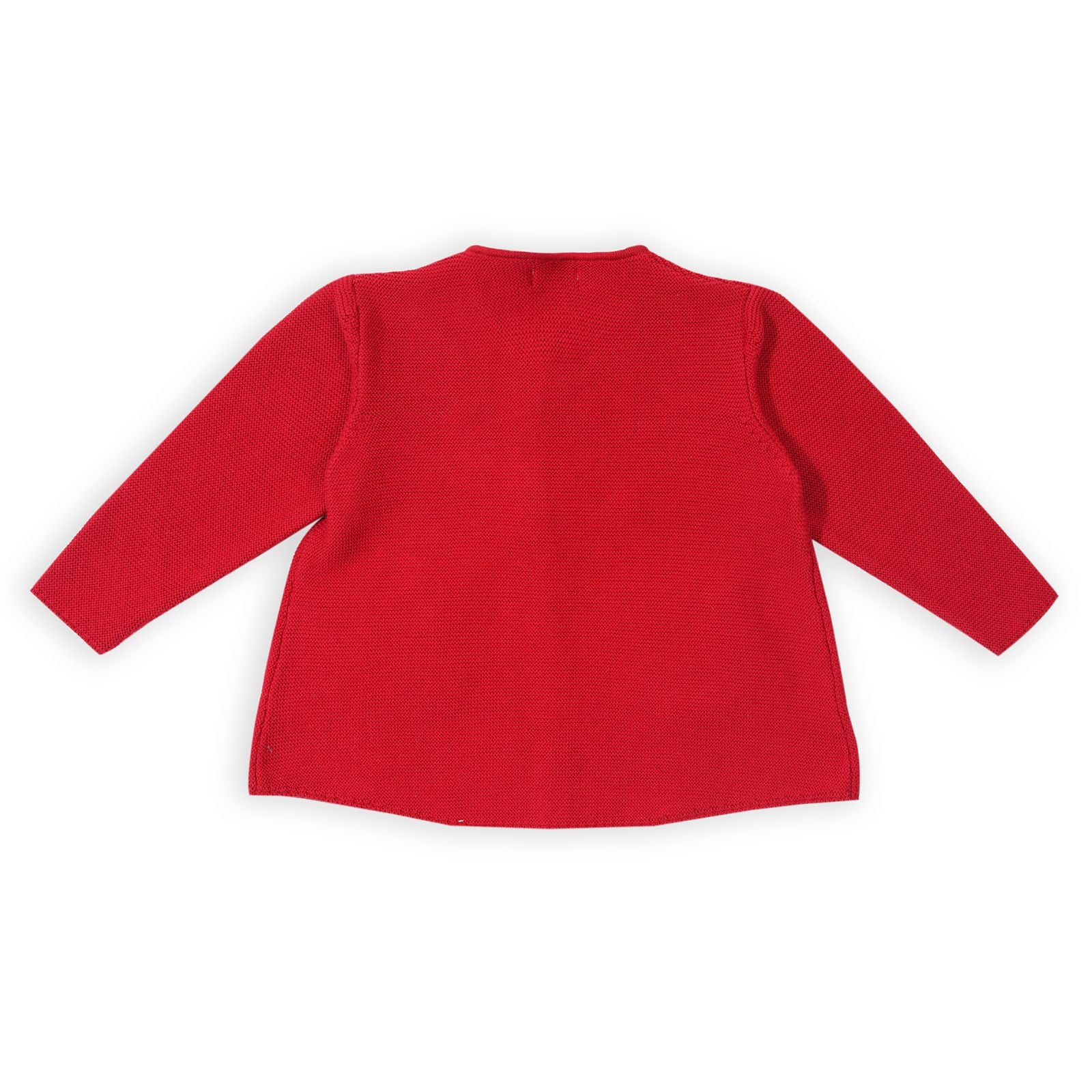 Overlap Christmas Sweater - Red 