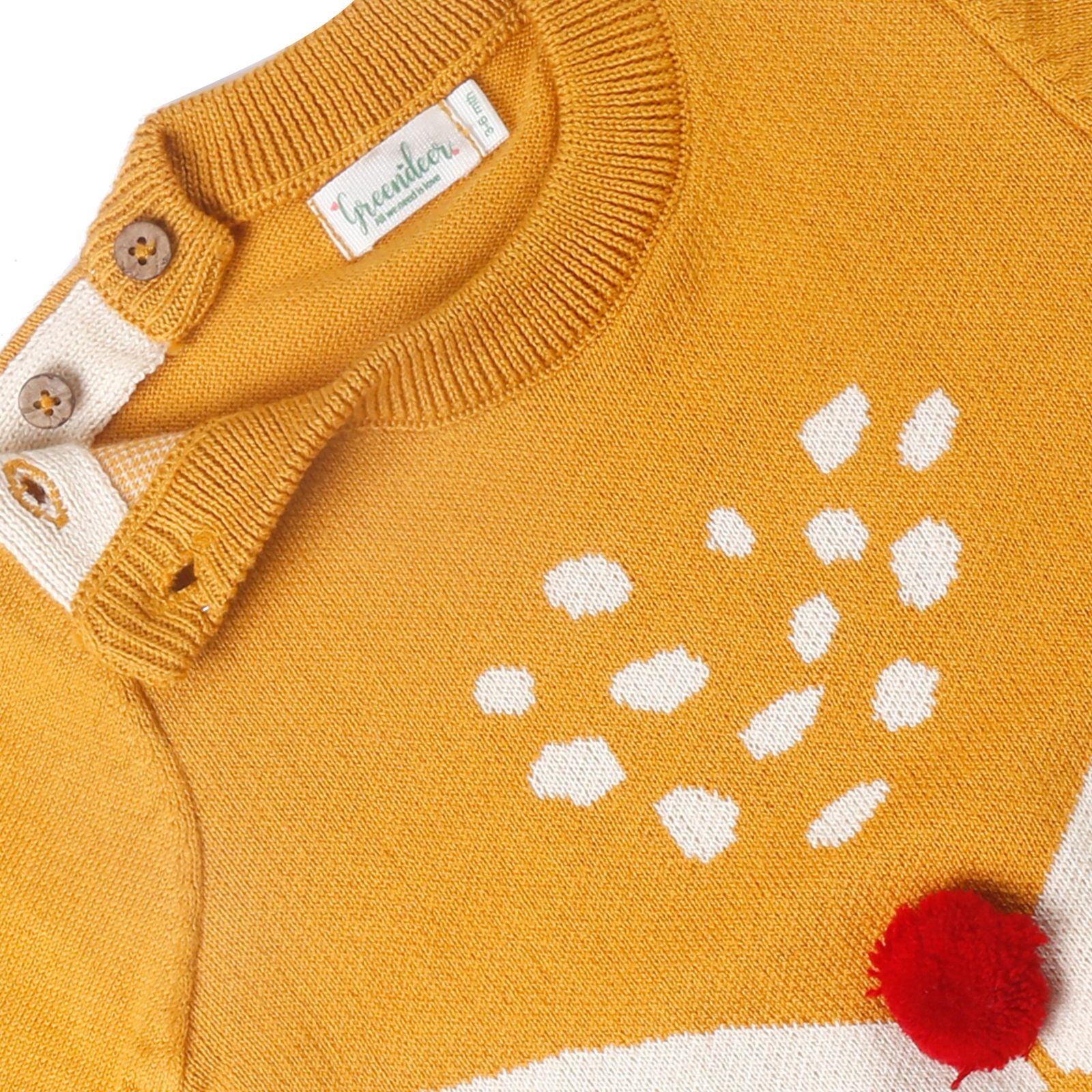 Serene Reindeer Sweater Set of 2 - Mustard